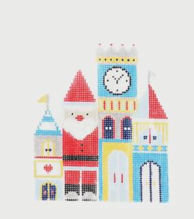 Santa's Castle Ornament by Audrey Wu Designs (thumbnail)