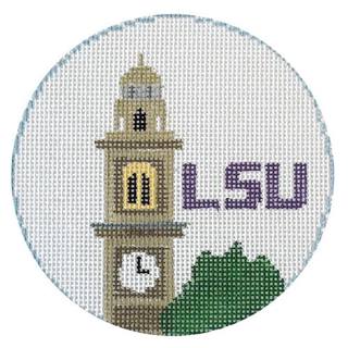 LSU Clock Tower Round by Kathy Schenkel (thumbnail)