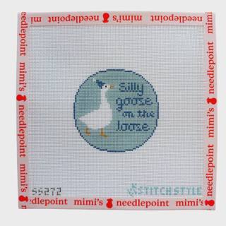 Silly Goose on the Loose with Stitch Guide by Stitch Style Needlepoint (thumbnail)