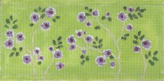Purple Blossoms on Green by Colors of Praise Art Studio (thumbnail)