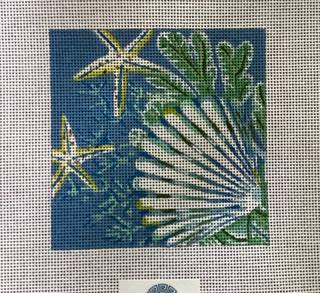 Scallop Shell w/ starfish by PLD Designs (thumbnail)