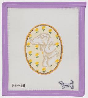 Dachshund Flower Cameo by Atlantic Blue Canvas (thumbnail)