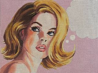 Blonde on Lavender w/ Text Bubble by Colors of Praise Art Studio (thumbnail)