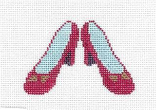 The WIZARD of OZ ~ RUBY SLIPPERS from the WIZARD of OZ handpainted Needlepoint Canvas by Petei from Painted Pony by Painted Pony Designs (thumbnail)