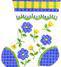 YEL/GRN STRIPE SOCK by Cooper Oaks Designs (thumbnail)