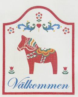 Welcome - Dala Horse by Pepperberry Designs (thumbnail)