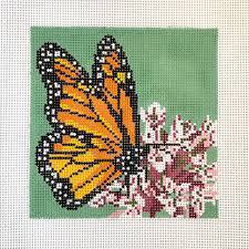 Monarch on Milkweed by Blue Ridge Stitchery (thumbnail)