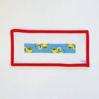 Lemons on Blue Keyfob by A Poore Girl Paints (thumbnail)
