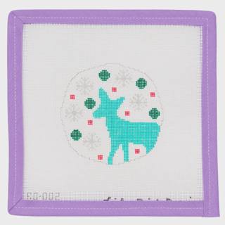 Teal & Pink Deer by Little Bird Designs (thumbnail)