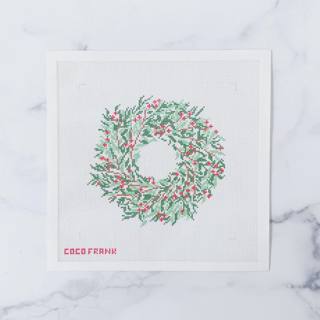 Holiday Wreath Canvas by Coco Frank Studio (thumbnail)