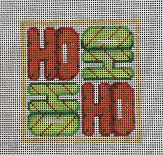 square ornament, Ho Ho Ho Ho by Burnett and Bradley (thumbnail)