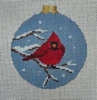 Puffed Cardinal 7257 by Susan Roberts Needlepoint (thumbnail)