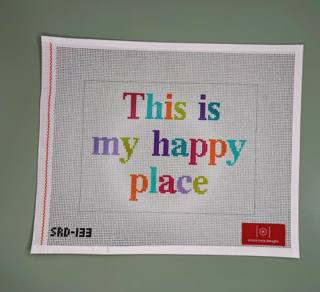 This is My Happy Place Canvas by Stitch Rock Designs (thumbnail)