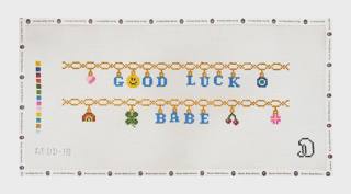 Good Luck Babe Canvas by Rachel Barri Designs (thumbnail)