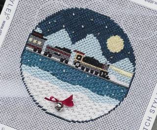 Christmas Train SS171 by Stitch Style Needlepoint (thumbnail)