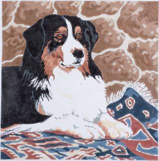 Barbara Russell Designs Bernese Mountain Dog Needlepoint Canvas by Barbara Russell (thumbnail)