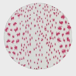 French Dots Round - Pink by The Gingham Stitchery (thumbnail)