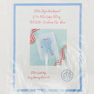 Christmas PJs in Blue by Stitch Style Needlepoint (thumbnail)