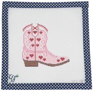 Baby Cowgirl Boot Canvas by Wipstitch Needleworks (thumbnail)