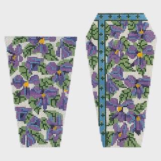 Violets Scissor Case - Ivory by Whimsy and Grace (thumbnail)