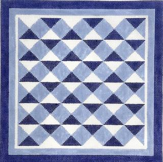 Blue Tile Pillow by Initial K Studio (thumbnail)