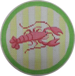 lobster coaster by Kate Dickerson Needlepoint Collections (thumbnail)