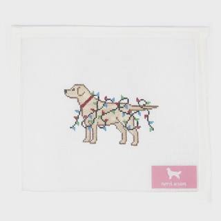 Yellow Lab Wrapped In Lights by Poppy's Designs (thumbnail)