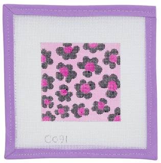 Pink Leopard Coaster by Lycette Designs (thumbnail)