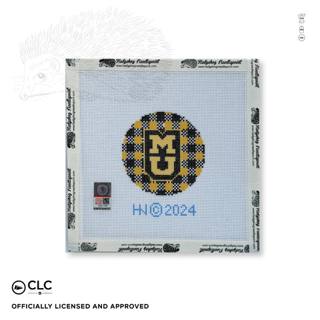 University of Missouri 3" Round by Hedgehog Needlepoint (thumbnail)