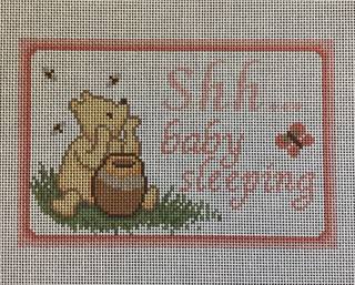 Bear w/Honey Baby Sleeping by Needlepaint (thumbnail)
