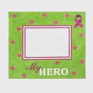 My Hero Pink Ribbon Frame by Pepperberry Designs (thumbnail)