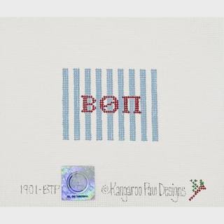 Beta Theta Pi Bag Tag Insert by Kangaroo Paw Designs (thumbnail)
