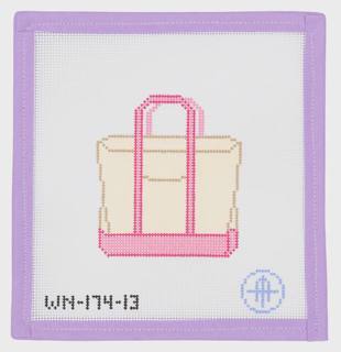 Pink Boat & Tote - 13 Mesh by Wheelhaus Needlepoint (thumbnail)