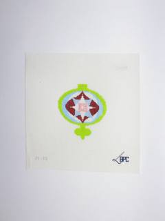 Retro Lime Ornament Canvas by Blueberry Point Canvas (thumbnail)