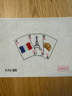 Paris Destination Playing Cards by Poppy J Stitches (thumbnail)