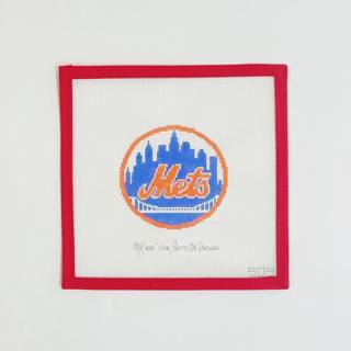 Mets round by CBK Needlepoint (thumbnail)