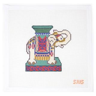 Ceramic Elephant by Stitching with Stacey (thumbnail)