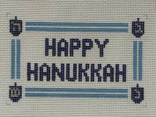 Happy Hanukkah Canvas by Goodpoint Needlepoint (thumbnail)