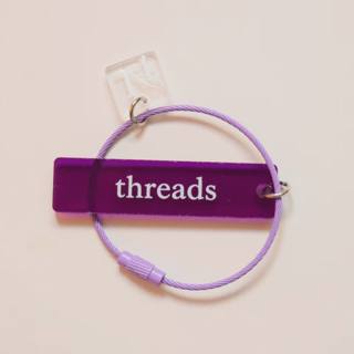 'Threads' Thread Ring: Purple by La Fete Needlepoint (thumbnail)