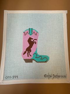 Leaping Horse Boot by Kate Dickerson Needlepoint Collections (thumbnail)