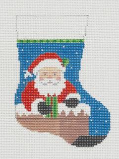 Mini Sock - Down the Chimney by Liz Goodrick-Dillon (Tapestry Tent, via Susan Roberts) (thumbnail)
