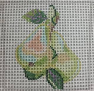 pear coaster #1 by Jean Smith Designs (thumbnail)