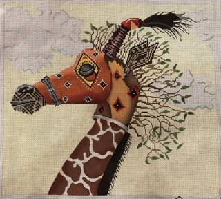 tribal mask, giraffe by Tapestry Fair (thumbnail)