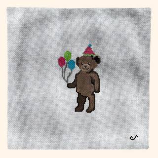 Party Animal Bear Canvas by Sunday Shoppe (thumbnail)
