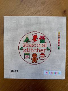 Christmas Seasonal Stitcher Round by Solo Daughter Stitchery (thumbnail)