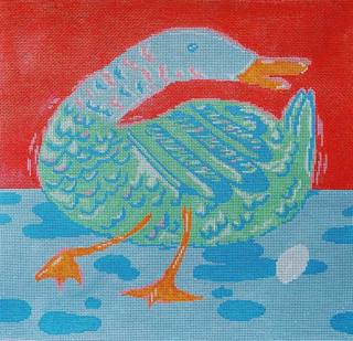 Mother Duck by Anne Fisher Needlepoint (thumbnail)