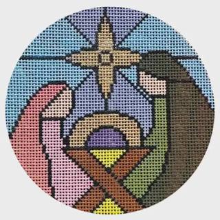 Nativity Stained Glass Ornament by Jessica Tongel Designs (thumbnail)