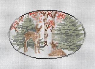 Fawn Oval by Goodpoint Needlepoint (thumbnail)
