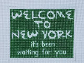 Welcome to New York.... by Susan Battle Needlepoint (thumbnail)