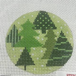 Multiple Green Trees Round by KCN Designers (thumbnail)